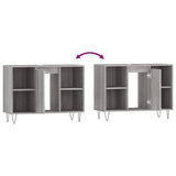 Bathroom Cabinet Grey Sonoma 80x33x60 cm Engineered Wood