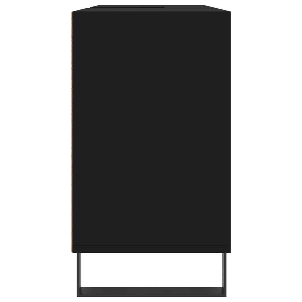 Bathroom Cabinet Black 80x33x60 cm Engineered Wood