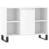 Bathroom Cabinet High Gloss White 80x33x60 cm Engineered Wood