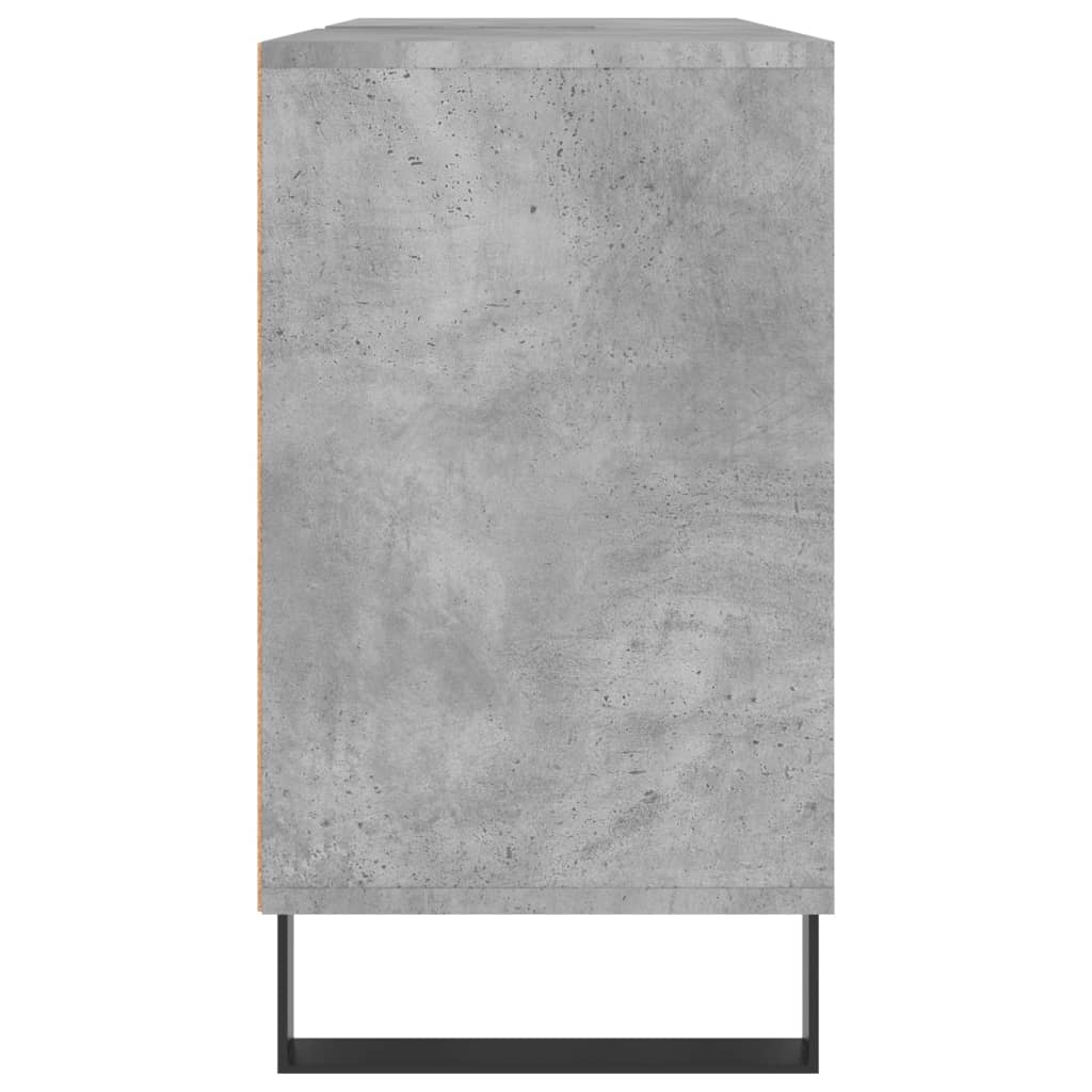 Bathroom Cabinet Concrete Grey 80x33x60 cm Engineered Wood