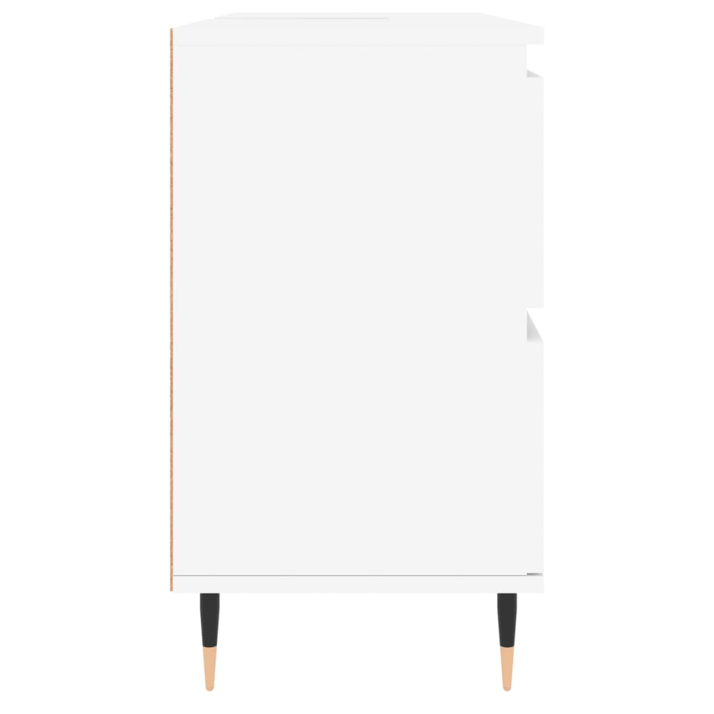 Bathroom Cabinet White 80x33x60 cm Engineered Wood