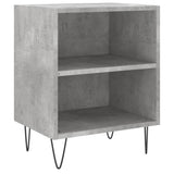 Bedside Cabinet Concrete Grey 40x30x50 cm Engineered Wood