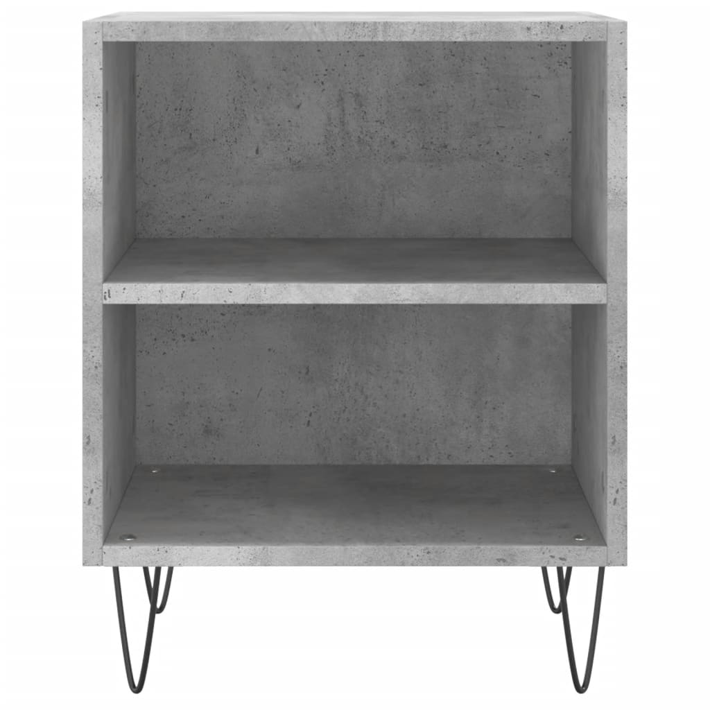 Bedside Cabinet Concrete Grey 40x30x50 cm Engineered Wood