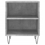 Bedside Cabinet Concrete Grey 40x30x50 cm Engineered Wood