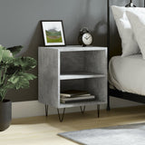 Bedside Cabinet Concrete Grey 40x30x50 cm Engineered Wood