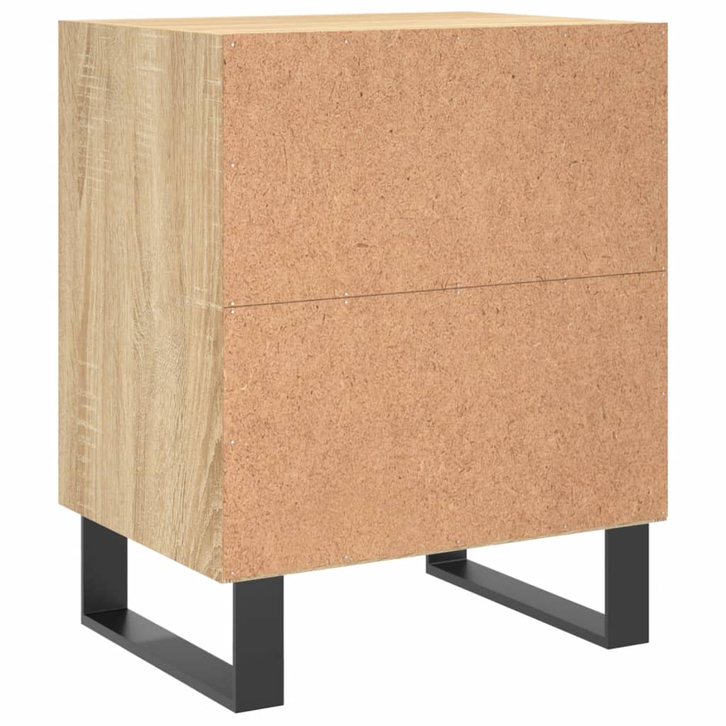 Bedside Cabinets 2 pcs Sonoma Oak 40x30x50 cm Engineered Wood