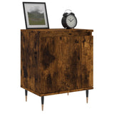 Bedside Cabinet Smoked Oak 40x30x50 cm Engineered Wood