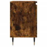 Bedside Cabinet Smoked Oak 40x30x50 cm Engineered Wood