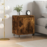 Bedside Cabinet Smoked Oak 40x30x50 cm Engineered Wood