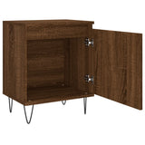 Bedside Cabinet Brown Oak 40x30x50 cm Engineered Wood