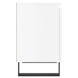 Bedside Cabinets 2 pcs High Gloss White 40x30x50 cm Engineered Wood