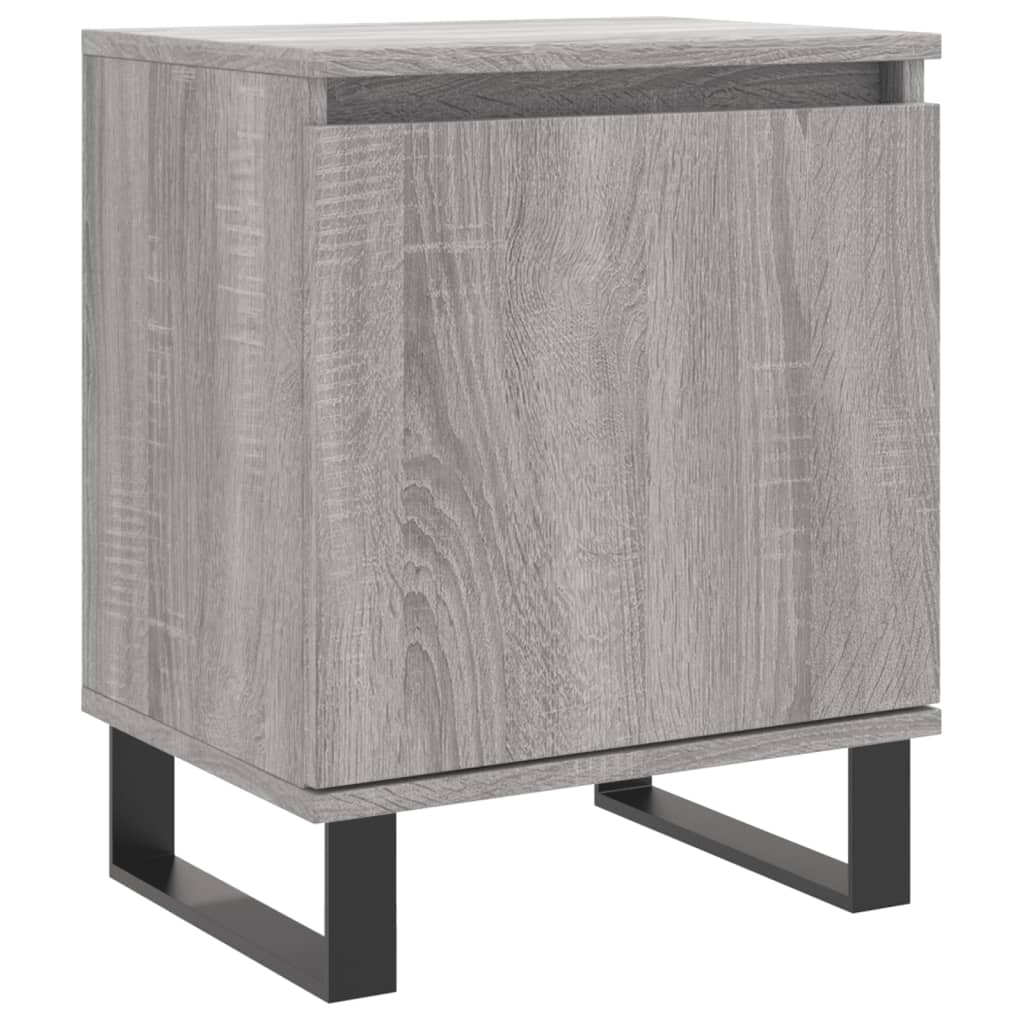 Bedside Cabinet Grey Sonoma 40x30x50 cm Engineered Wood