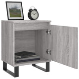 Bedside Cabinet Grey Sonoma 40x30x50 cm Engineered Wood