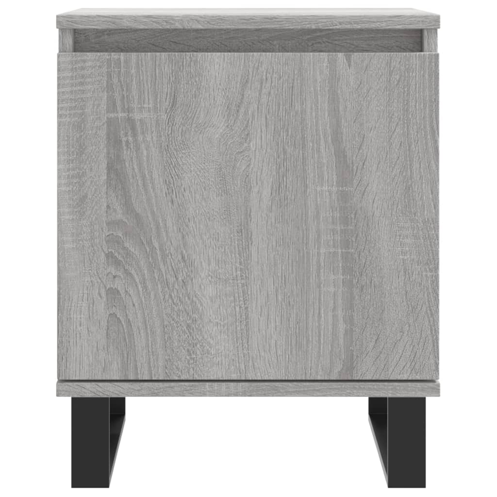Bedside Cabinet Grey Sonoma 40x30x50 cm Engineered Wood