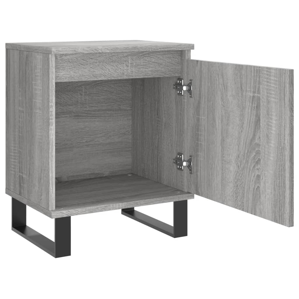 Bedside Cabinet Grey Sonoma 40x30x50 cm Engineered Wood