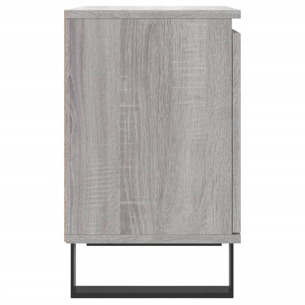 Bedside Cabinet Grey Sonoma 40x30x50 cm Engineered Wood