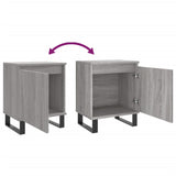 Bedside Cabinet Grey Sonoma 40x30x50 cm Engineered Wood