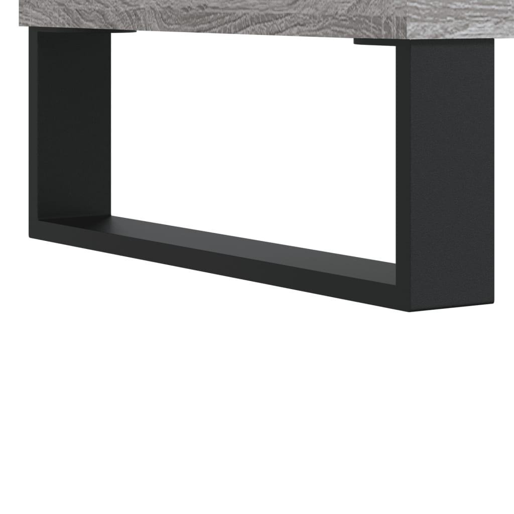 Bedside Cabinet Grey Sonoma 40x30x50 cm Engineered Wood