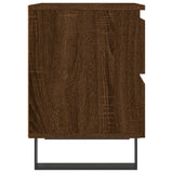 Bedside Cabinets 2 pcs Brown Oak 40x35x50 cm Engineered Wood