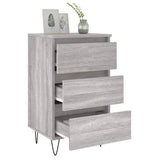 Bedside Cabinet Grey Sonoma 40x35x69 cm Engineered Wood