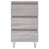 Bedside Cabinet Grey Sonoma 40x35x69 cm Engineered Wood