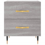 Bedside Cabinet Grey Sonoma 40x35x47.5 cm Engineered Wood