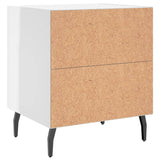 Bedside Cabinets 2 pcs High Gloss White 40x35x47.5 cm Engineered Wood