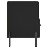 Bedside Cabinets 2 pcs Black 40x35x47.5 cm Engineered Wood