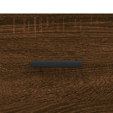 Bedside Cabinets 2 pcs Brown Oak 40x35x47.5 cm Engineered Wood