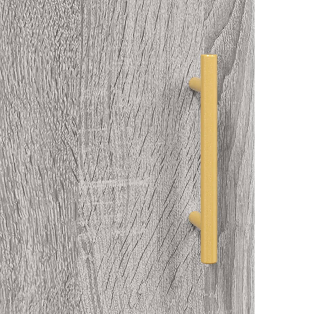 Bedside Cabinet Grey Sonoma 40x40x50 cm Engineered Wood