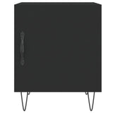 Bedside Cabinets 2 pcs Black 40x40x50 cm Engineered Wood