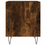 Bedside Cabinet Smoked Oak 40x40x50 cm Engineered Wood