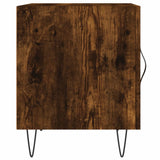 Bedside Cabinet Smoked Oak 40x40x50 cm Engineered Wood
