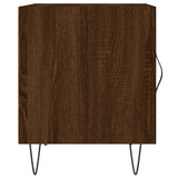 Bedside Cabinet Brown Oak 40x40x50 cm Engineered Wood