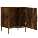 Bedside Cabinet Smoked Oak 40x40x50 cm Engineered Wood