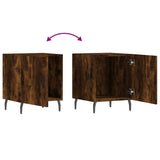Bedside Cabinet Smoked Oak 40x40x50 cm Engineered Wood