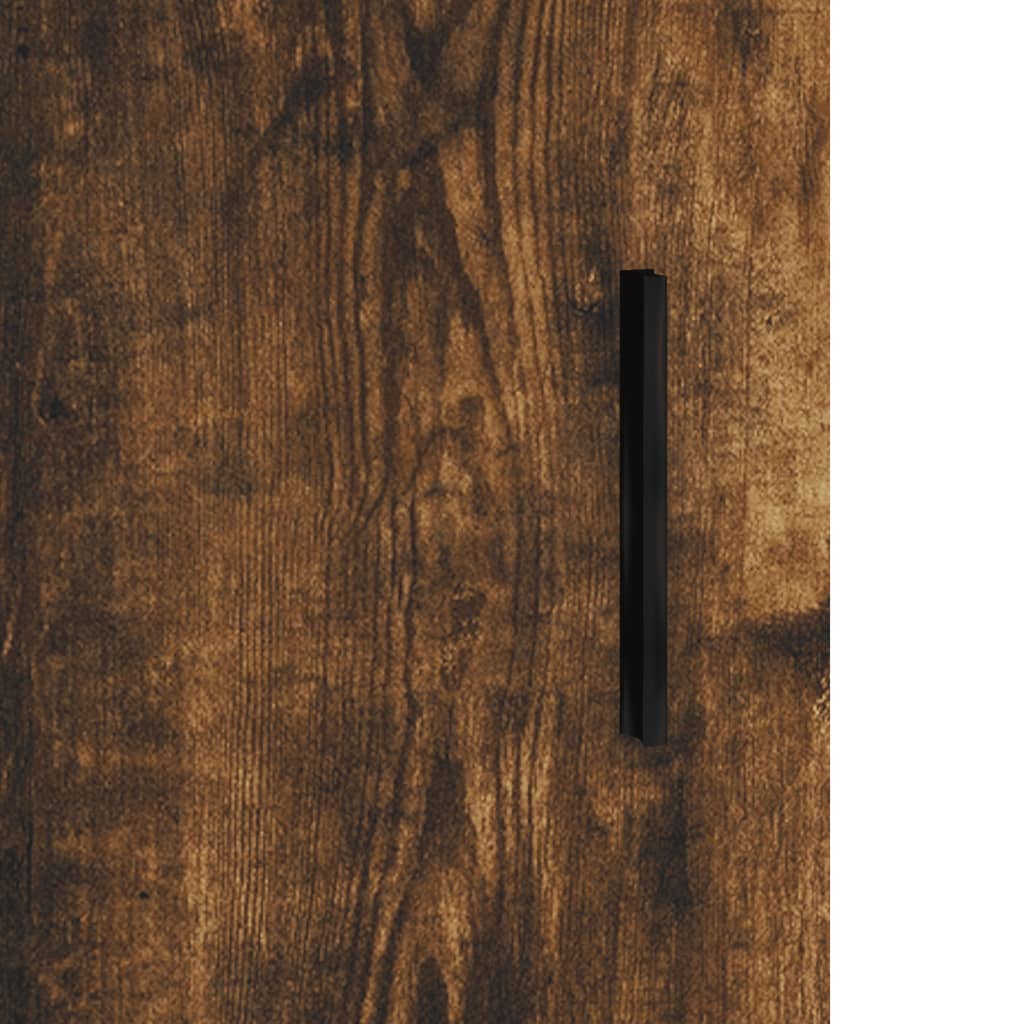 Bedside Cabinet Smoked Oak 40x40x50 cm Engineered Wood