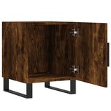 Bedside Cabinets 2 pcs Smoked Oak 40x40x50 cm Engineered Wood