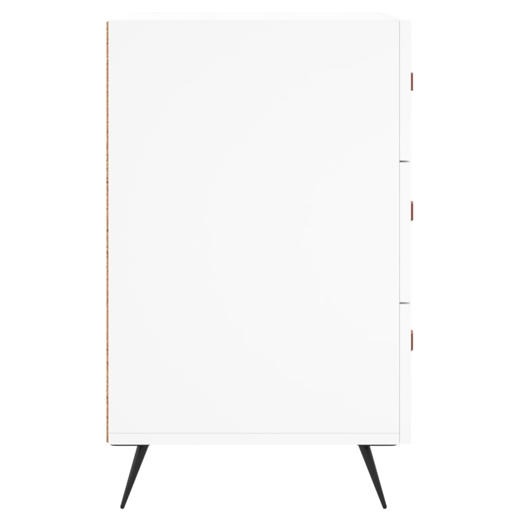 Bedside Cabinet White 40x40x66 cm Engineered Wood