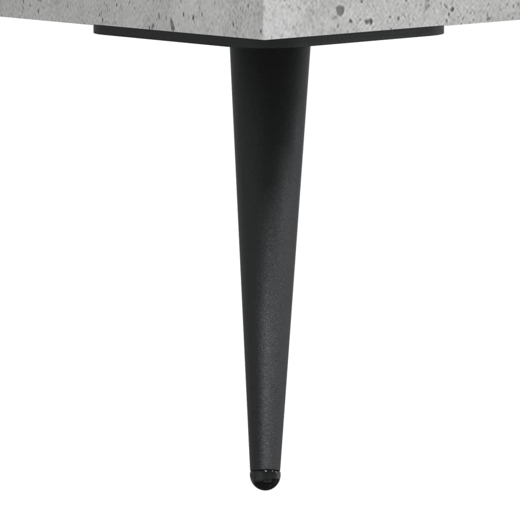 Bedside Cabinet Concrete Grey 40x40x66 cm Engineered Wood