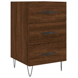 Bedside Cabinet Brown Oak 40x40x66 cm Engineered Wood