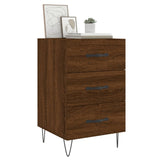Bedside Cabinet Brown Oak 40x40x66 cm Engineered Wood