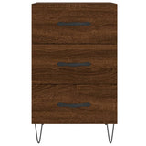 Bedside Cabinet Brown Oak 40x40x66 cm Engineered Wood
