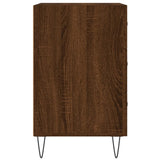 Bedside Cabinet Brown Oak 40x40x66 cm Engineered Wood