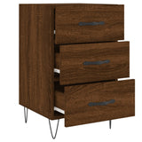 Bedside Cabinet Brown Oak 40x40x66 cm Engineered Wood