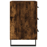 Bedside Cabinet Smoked Oak 40x40x66 cm Engineered Wood