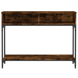 Console Table Smoked Oak 100x30.5x75 cm Engineered Wood
