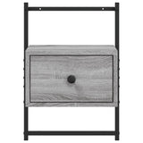 Bedside Cabinet Wall-mounted Grey Sonoma 35x30x51 cm Engineered Wood