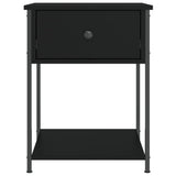 Bedside Tables 2 pcs Black 44x45x58 cm Engineered Wood