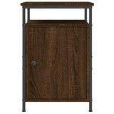 Bedside Cabinet Brown Oak 40x42x60 cm Engineered Wood